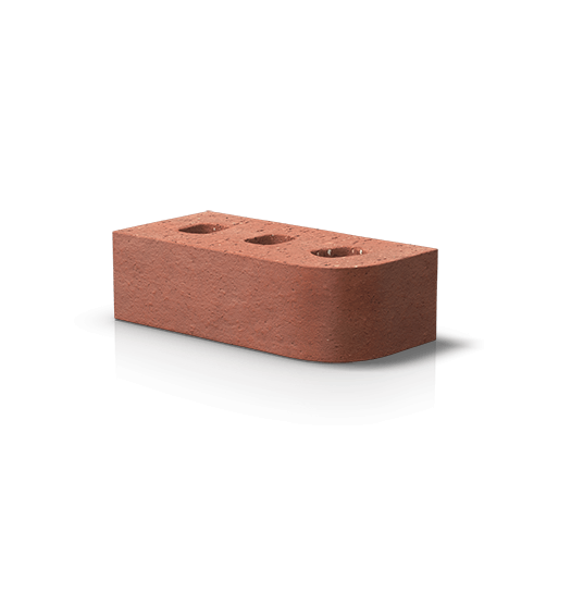 Bullnose Special Shape BN.1 Single Red Brick