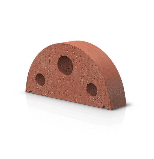 Coping Special Shape Half Round Coping Red Brick