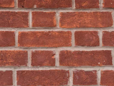 Hastings Dark red brick swatch, colour red